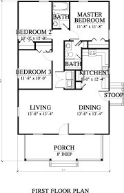 Maybe you would like to learn more about one of these? Image Result For Floor Plan 3 Bedroom 2 Bath 44x28 Square House Floor Plans House Plans Small House Floor Plans