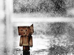 Danbo Rain Wallpaper Picture Fotografi Hujan Gambar