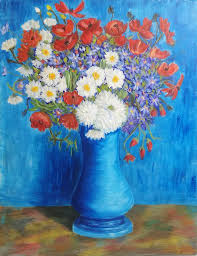Vincent painted a total of five large canvases with sunflowers in a vase, with three shades of yellow 'and nothing else'. Van Gogh Blue Paintings Novocom Top