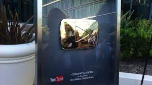 It has the youtuber's name embossed on it, along with the message, for passing 1,000,000 subscribers.. Youtube Gives 24 Karat Gold Play Button To Channels With 1m Subs