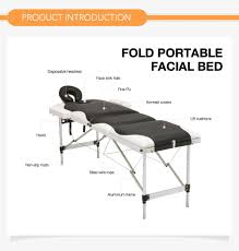Suncoo Portable Massage Table Folding Facial Bed Lightweight Wood Frame With Carrying Case 3 Fold Designincluding Sheet Massage Table Aluminum Table Facial Spa