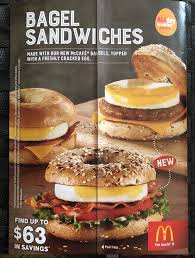 Mcdonald S Canada Bagel Sandwiches Bagel Food Bagel Sandwich