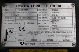 used fork lift trucks bs forklifts toyota 40 8fd45n