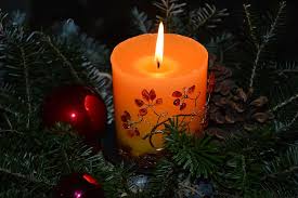 Hd Wallpaper Yellow Pillar Candle Christmas Advent Christmas Flower Arrangement Wallpaper Flare