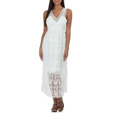Robe Blanche Longue En Crochet Cdiscount Pret A Porter