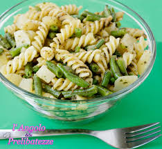 Fagiolini, cornetti, fagioli mangiatutto o tegoline? Fusilli Patate E Fagiolini Con Pesto L Angolo Delle Prelibatezze