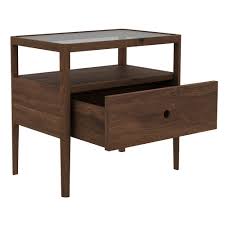 My drawers were leftover from my red and black painted dresser. Spindle Bedside Table Walnut Rouse Home