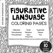 Explore 623989 free printable coloring pages for your kids and adults. Figurative Language Coloring Pages Or Mini Posters Tpt