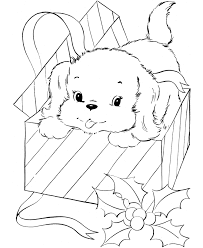Puppy For Christmas Present Coloring Page Puppy Coloring Pages Christmas Present Coloring Pages Disney Coloring Pages