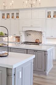 White & grey shaker kitchen. A Beautiful Two Tone White And Grey Kitchen Design Kitchen Cabinets Grey And White Gray And White Kitchen White Kitchen Design