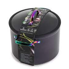 Thyme Table Non Stick 8 Quart Rainbow Stock Pot With Glass Lid