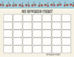 Printable Reward Chart Template Reward Chart Kids Reward