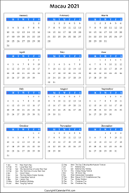 New zealand public holidays 2021. Printable Macau Calendar 2021 With Holidays Public Holidays