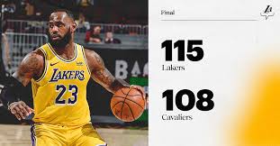 Los angeles lakers vs cleveland cavaliers. Los Angeles Lakers On Twitter All Hail The King Lakerswin