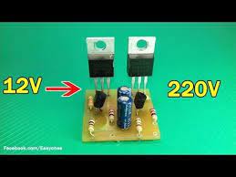 How To Make Simple Inverter 12v To 220v Using C1815 Transistor Youtube Electronics Mini Projects Electronics Projects Electronic Schematics