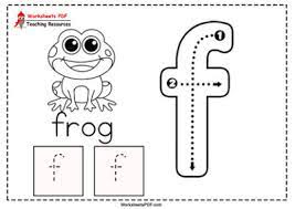letter f worksheets pdf recognize trace print