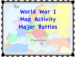 World War 1 Map Activity Major Battles Color And Label Map For Future Ww1 Reference Excellent For Ww1 Unit See My Ot Map Activities Teaching History Map