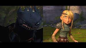 How To Train Your Dragon - Astrid Meets Toothless - YouTube
