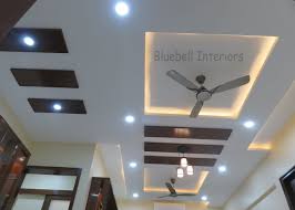 Simple pop design for hall 2021 crystal lighting on pop. False Ceiling Design For Living Room With Two Fans Ksa G Com