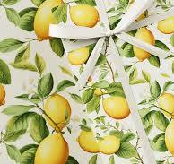 Fruity Lemons Wrapping Paper - Fruit Collection, Premium Gift Wrap, Floral,  Unique Design, Birthday Present, Yellow & Blue - Etsy