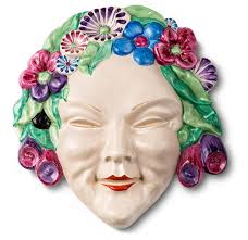 Clarice Cliff Bizarre Wall Masks of the 1930s1