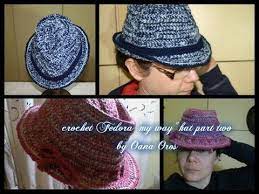 Crochet Tutorial Fedora Hat Youtube With Images Crochet Crochet Hats Crochet Hats Free Pattern