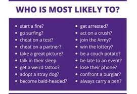 Let's see who knows you the best. 400 Fun Most Likely To Questions To Answer Prisoner Of Class
