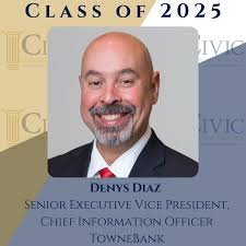 We are so proud of Denys Diaz to be among a select group of executive  leaders in Hampton Roads in the CIVIC Leadership Institute! Denys is a  wonderful asset to the Towne