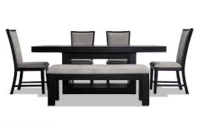 Cosmopolitan 6 Piece Dining Set With Bench Contemporary Dining Room Sets Luxury Dinning Room Dining Set With Bench