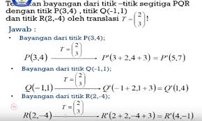 Rpp transformasi smp kelas vii kurikulum 2013 transformasi: Ringkasan Materi Matematika Transformasi Geometri Translasi Dan Refleksi Untuk Sma Sederajat Program Belajar Dari Rumah Tvri Semua Halaman Nakita