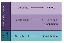 Six Core Human Needs We Recognize Where People Are Coming From Based On The 6 Human Needs That We All Have W Anthony Robbins Tony Robbins Quotes Tony Robbins