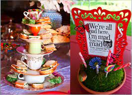 Home Confetti Charitable Mad Hatter Tea Party Mad Hatter Tea Party Mad Hatter Tea Bridal Shower Tea Party Food