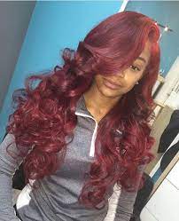 Red Sew In Ig Daisydoesmyhair Hair Styles Loose Waves Hair Weave Hairstyles
