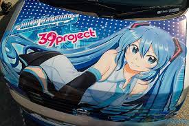Hatsune Miku Itasha Tonchikishigu Car Anime Itasha Cars Anime Cute Cars