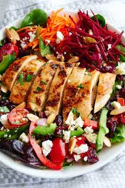 For extra flavor, add cooked crispy bacon or cubed cured ham. Grilled Chicken Salad Craving Tasty