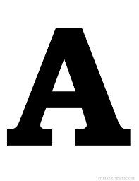 Printable Solid Black Letter A Silhouette Alphabet Letter Templates Lettering Printable Alphabet Letters