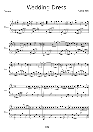 Wedding Dress Piano Songs Sheet Music Piano Sheet Music Sheet Music