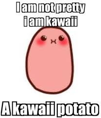 Kawaii Potato On Tumblr Kawaii Potato Cute Potato Potato Meme