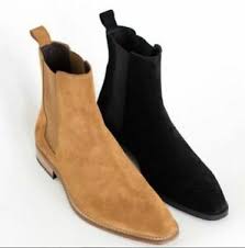 Free shipping & curbside pickup available! Handmade Men Tan Color Suede Chelsea Boots Men Black Chelsea Ankle High Boots Ebay