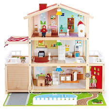 Hape geometrics kid's wooden doll house 5. Wooden Dollhouse Furniture Target