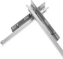 2pcs Heavy Duty Drawer Slides Soft-Close Bottom Mount Glides ...