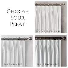 Add Pleats To Your Drapes Triple Pinch Pleated Curtains Fan Etsy Pleated Curtains French Pleat Curtains Pinch Pleat Curtains