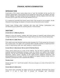 Cranial Nerve Assessment