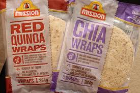 What could make a whole wheat tortilla even more nutritious? Mission Foods Chia And Red Quinoa Wraps Berry Nutritious