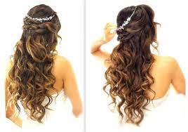 Capelli lunghi mossi scalati haare wachsen, glatte haare, lockige haare, blonde gewellte haare. Acconciature Sposa Sciolti Ondulati Coroncina Hair Styles Half Updo Hairstyles Easy Hairstyles