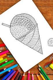 Download this adorable dog printable to delight your child. Sweet Zentangle Snow Cone Coloring Page Kids Activities Blog