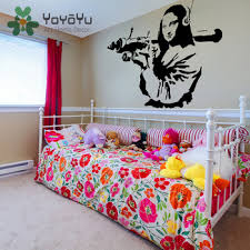 See your favorite prints for shirts and prints sale discounted & on sale. Banksy Vinyl Wall Decal Mona Lisa Rocket Launcher Home Decor Sticker Davinci Paint Street Art Graffiti Home Decor Mural Ny 62 Leather Bag