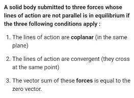 After some time of the start of the reaction, the rate of the forward and the backward reactions may become equal. Obtain A Condition For The Equilibrium Of Three Concurrent Forces Brainly In