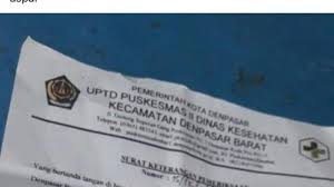 Surat keterangan berbadan sehat yang bisa dibuat di puskesmas. Pelaku Penjual Surat Keterangan Sehat Dicyduk Di Pelabuhan Gilimanuk Jernih Co