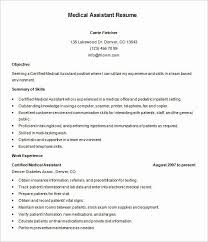 Free Medical Assistant Resume Templates Lovely 5 Medical Assistant Resume Templates Doc Pdf In 2020 Medical Assistant Resume Medical Resume Template Medical Resume